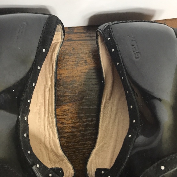 Geox Womens Black Patent Leather Lace up Dance Shoes size 39 US 9 - Picture 11 of 13